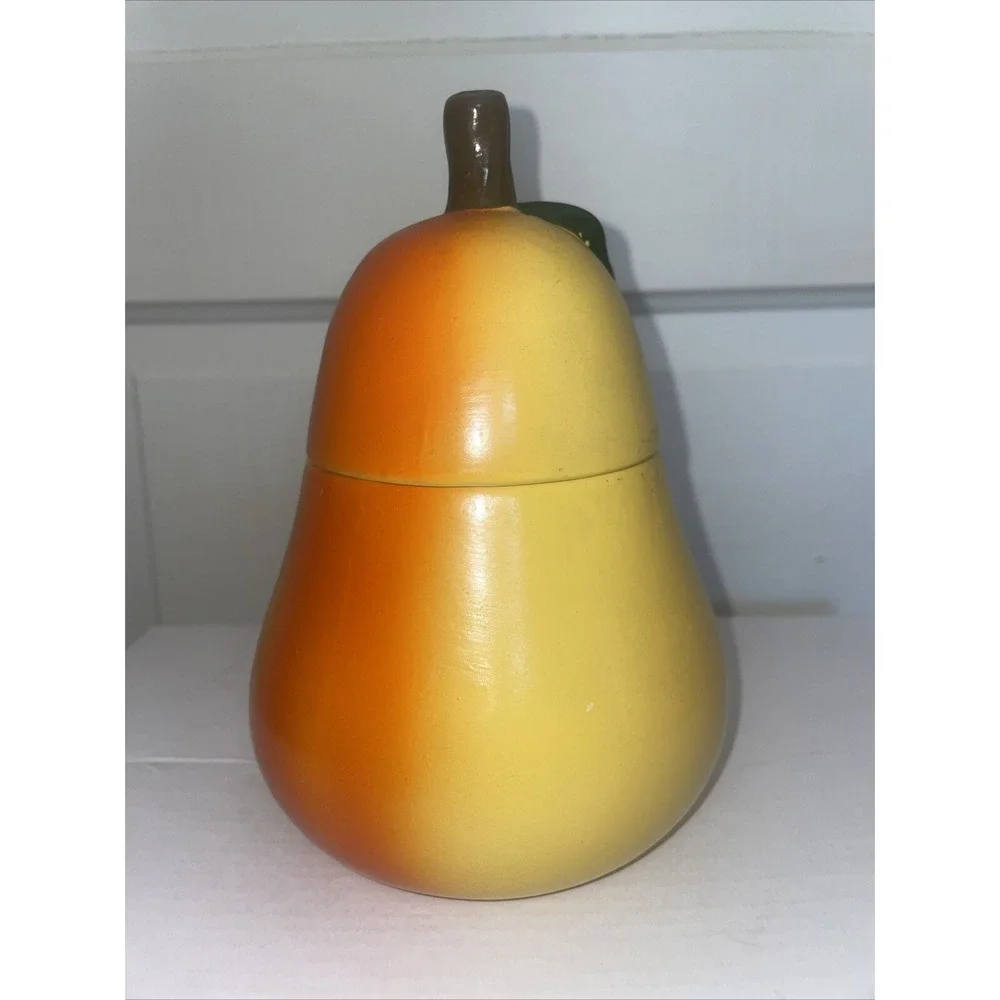 Vintage MCM Pear Candle Unused 7.5